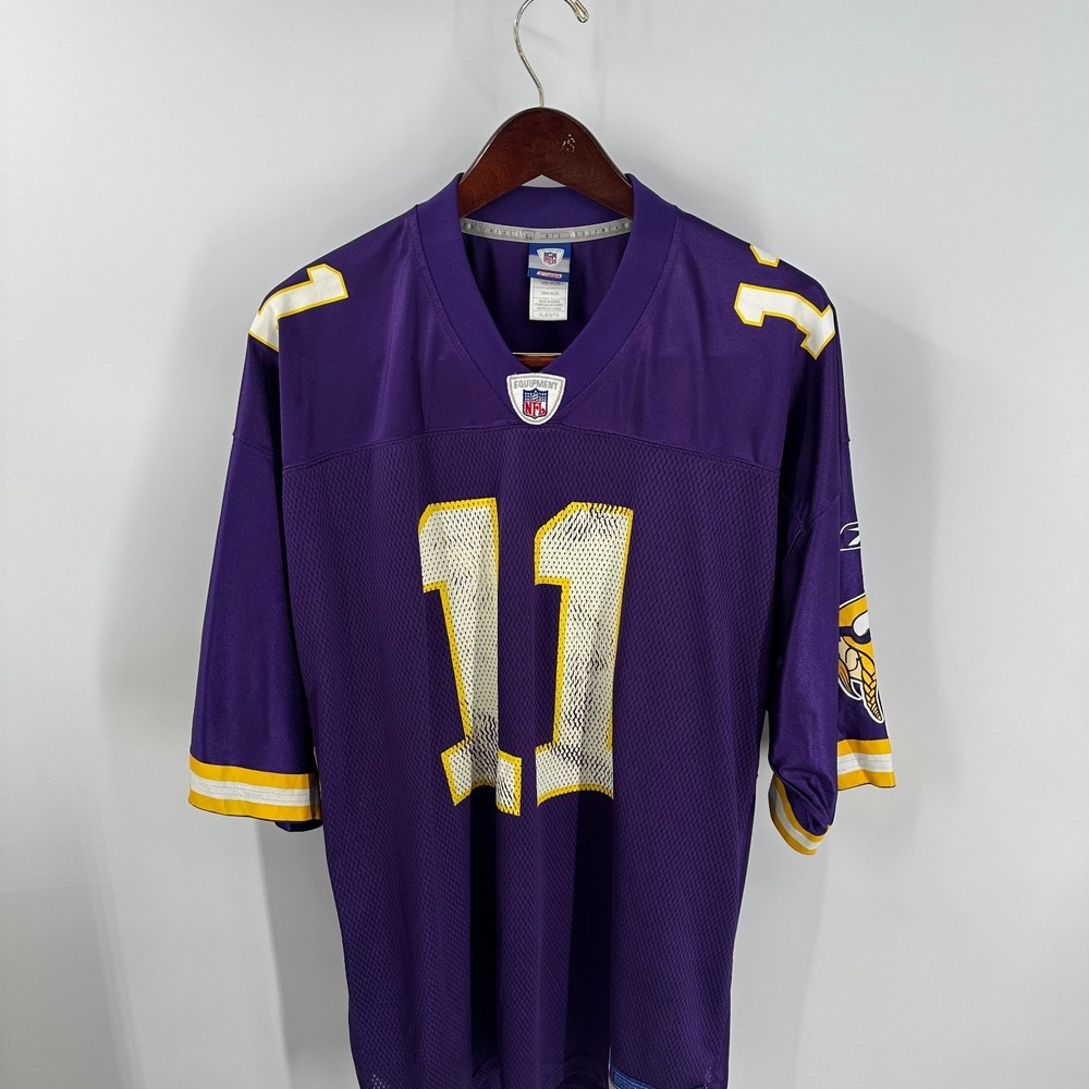 Vintage Minnesota Vikings Daunte Culpepper #11 Reebok Mens Blue Jersey Size XL